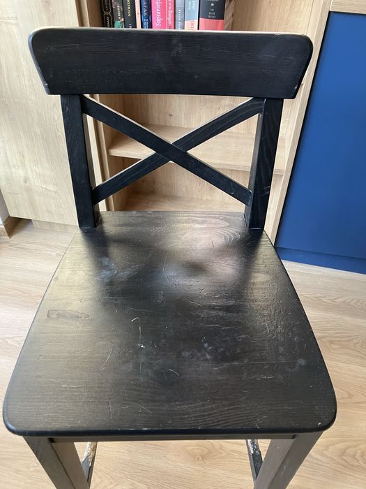 Set 4 scaune IKEA negru din Lemn
