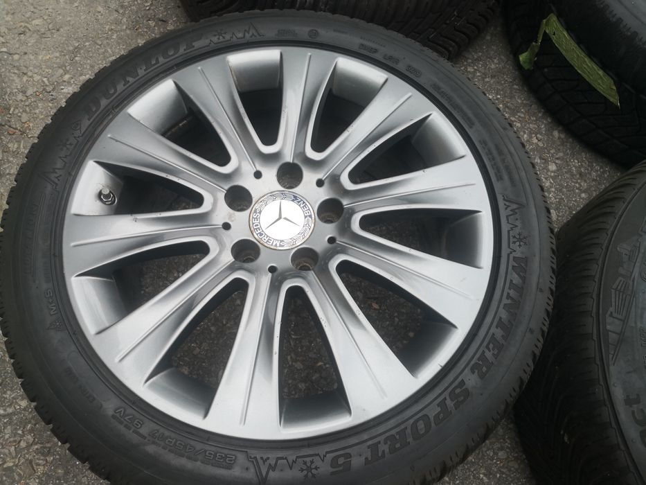 5х112 мерцедес Mercedes 5x112 17 цола оригинални джанти с датчици