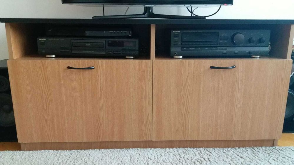 biblioteca moderna + comoda tv led