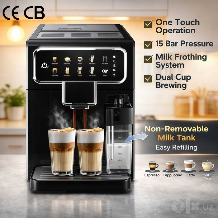 Coffe machine Автоматическая кофемашина с сенсорным экраном