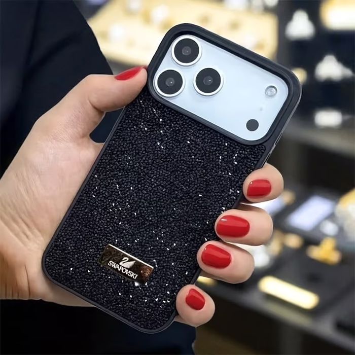 НОВО! Swarovski калъф с кристали за iPhone 15/16/17 Air, Pro, Pro Max