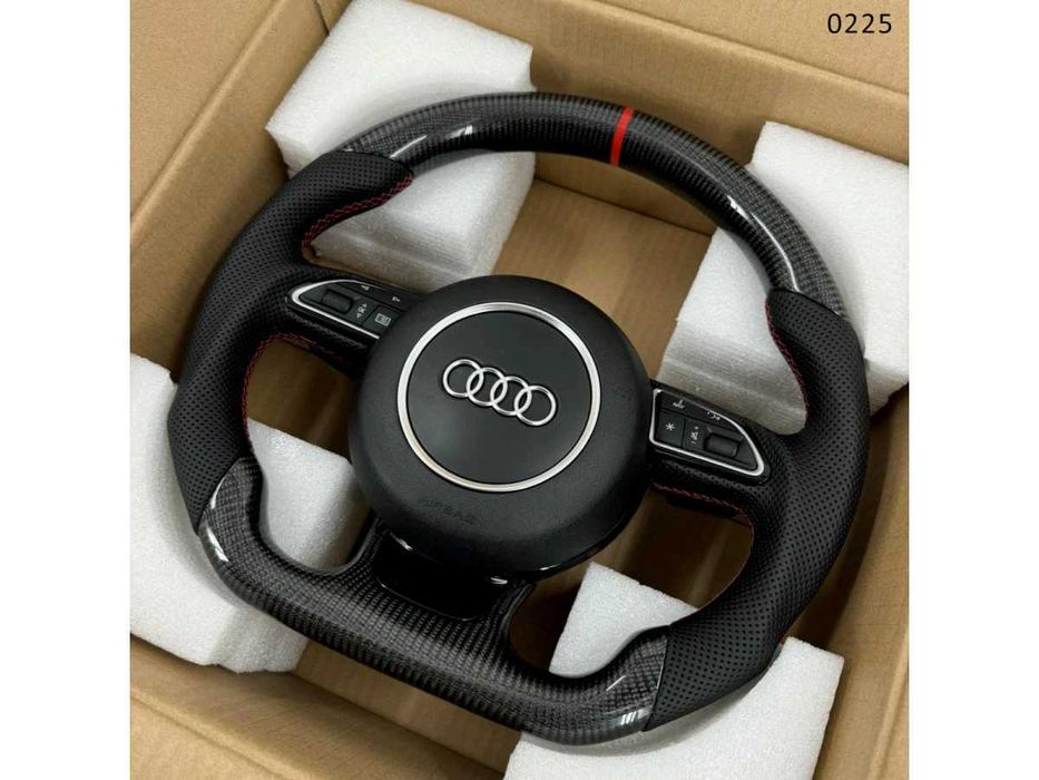 Volan sport ergonomic din carbon AUDI A3 A4 A5 A6 A7 A8 Q3 Q5 Q7
