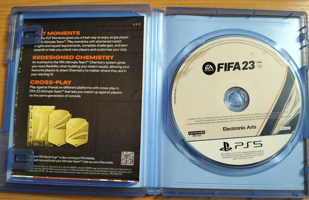 диск FIFA 23 на пс 5