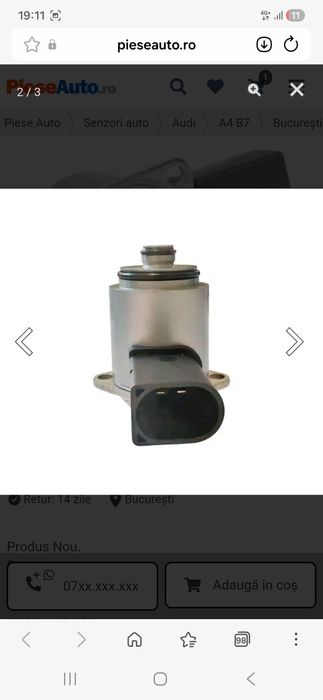 Senzor casetă direcție servo valva supapă audi a4 b6 b7 b8