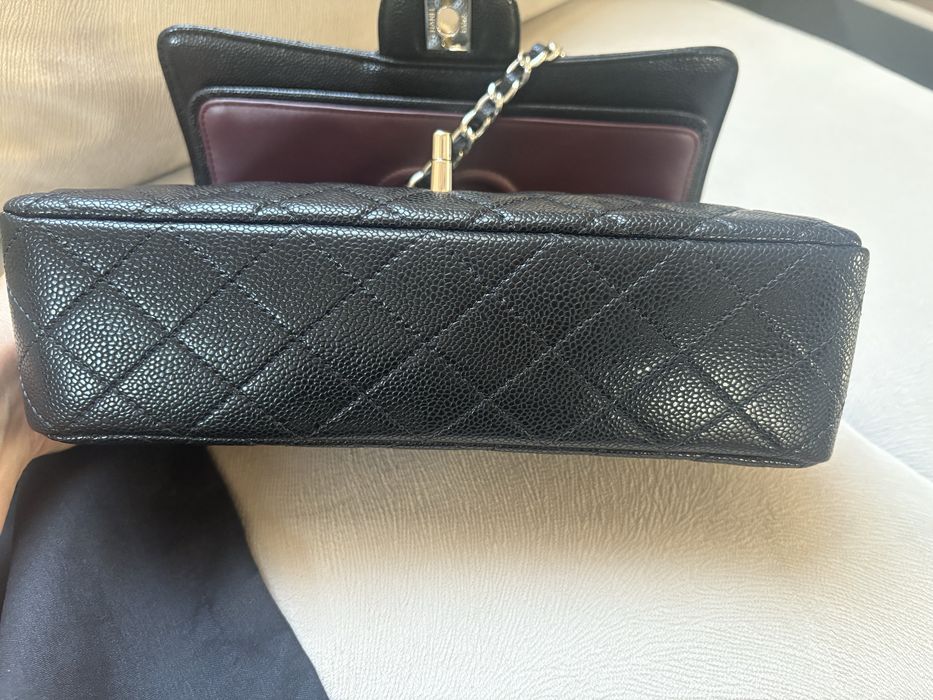 Chanel Black Lambskin Quilted Classic Flap