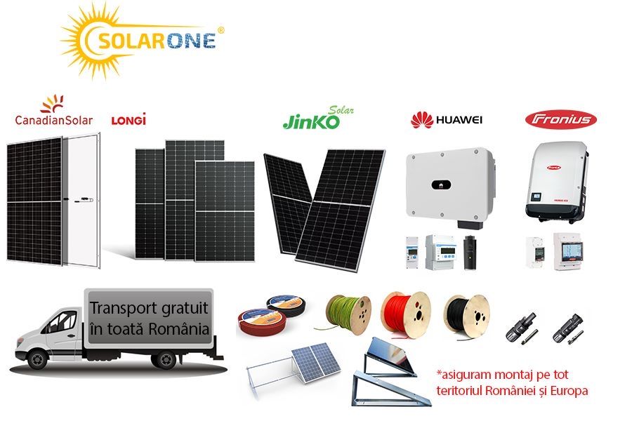 Depozit fotovoltaice Afumati Ilfov Solarone DEYE Canadian Longi Jinko