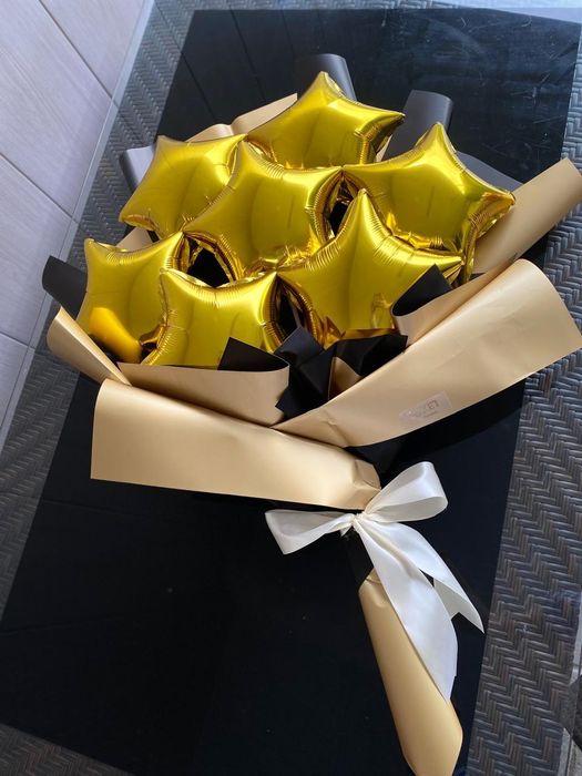 Букеты из шаров звёзды и сердца