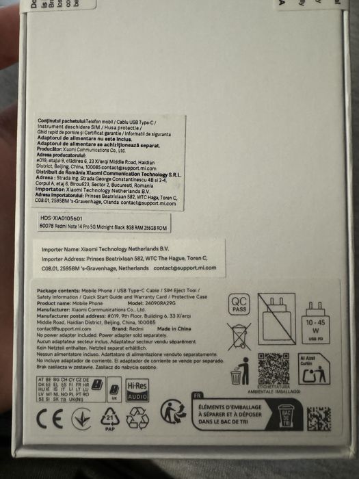 Xiaomi Note 14 PRO 5G