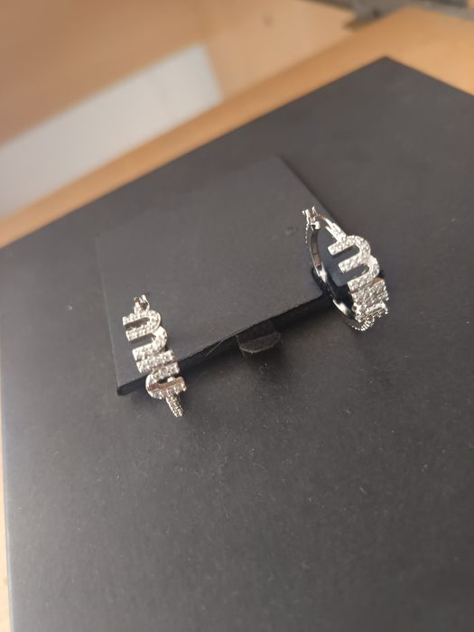 Cercei Miu-miu argint