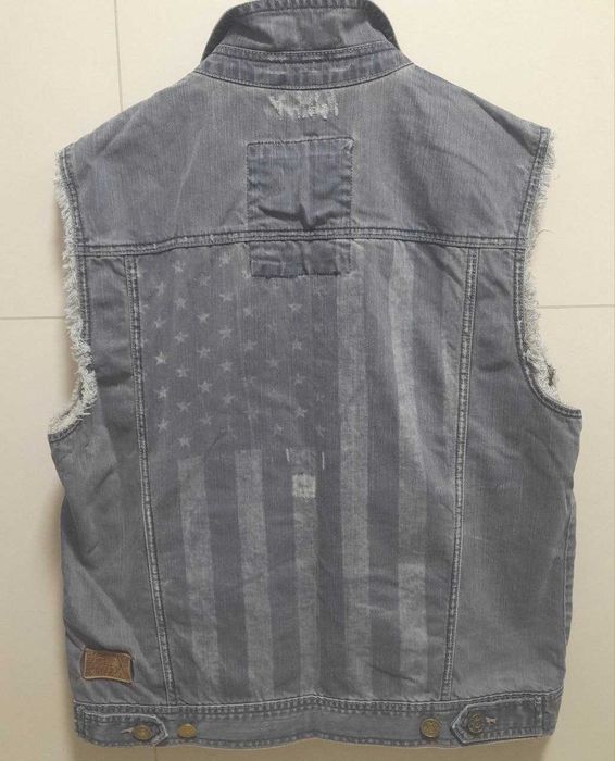 Tom Tailor джинсовая куртка без рукавов / 50-52р. Винтаж.
