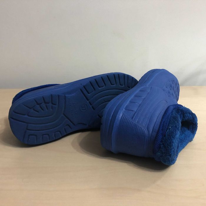 Papuci de casa, galosi, saboti imblaniti, albastru, marimea 37