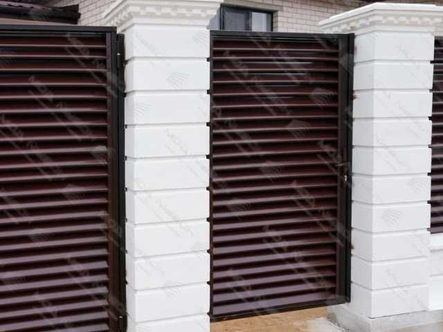 Забор жалюзи из металла