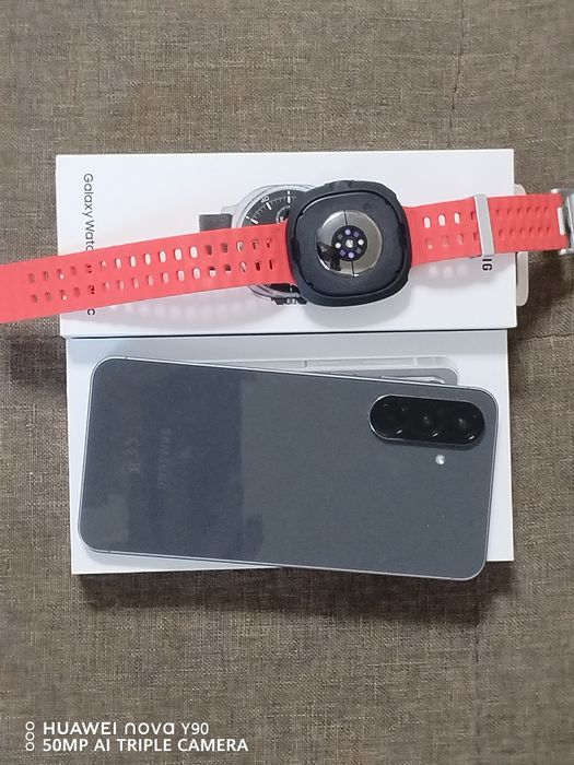 Samsung Galaxy A56 5G 256GB + Galaxy Watch 8 Classic LTE – ПЕРФЕКТНИ + ГАРАНЦИЯ