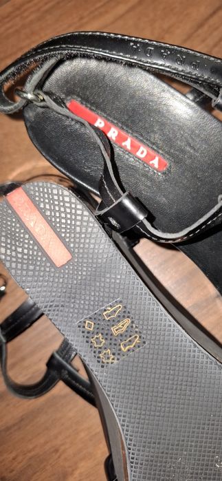 Sandale din piele Prada