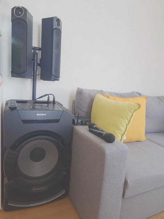 Парти/Караоке комплект: Sony MHC-GT5D (2400W) + Безжични Микрофони AKG WMS40