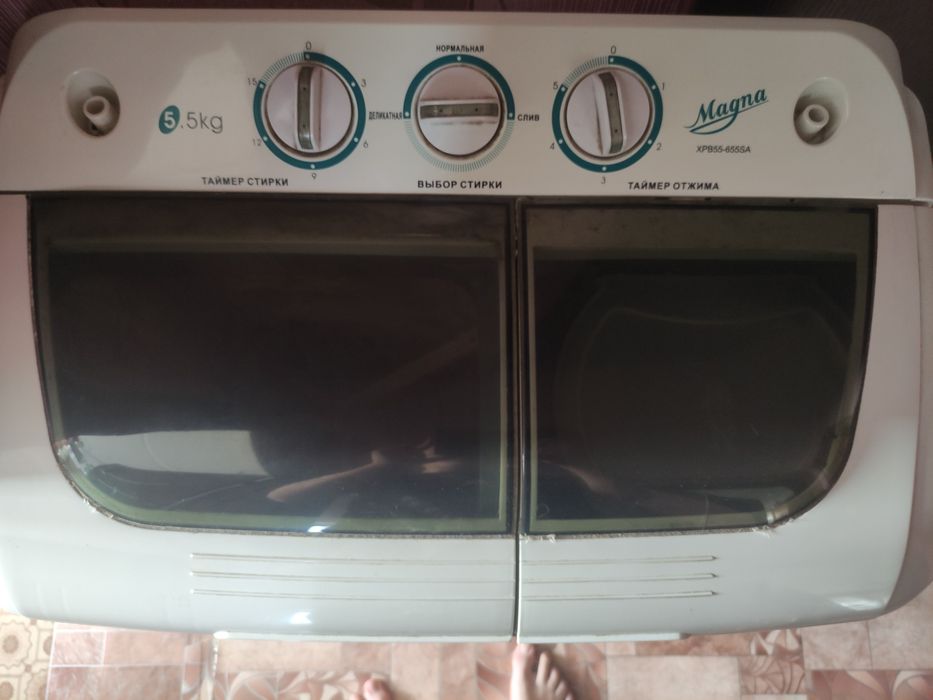Стиральная машина, п/автомат, Magna, верхняя загрузка 5,5 кг. Б/у