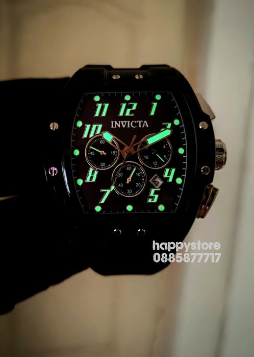 INVICTA Ghost Black 47 mm, Инвикта нов ръчен часовник