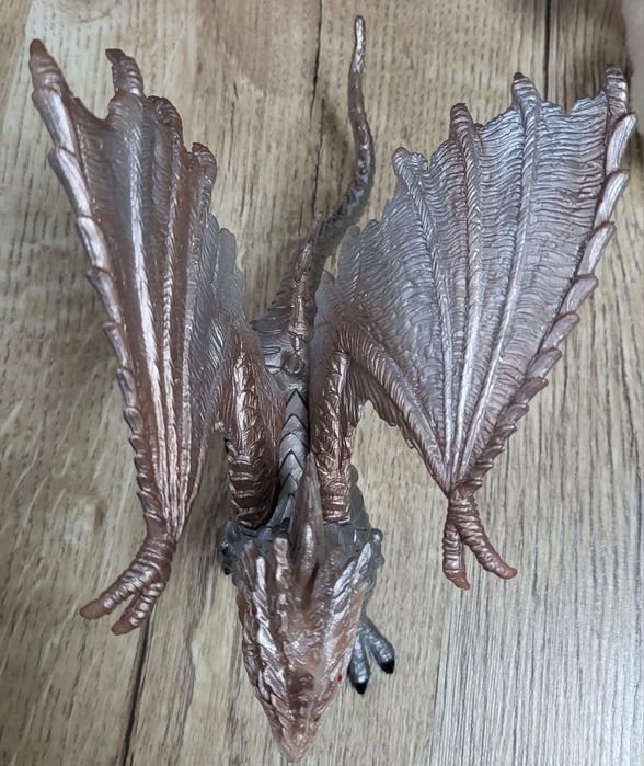 Дракон фигурка серебристый