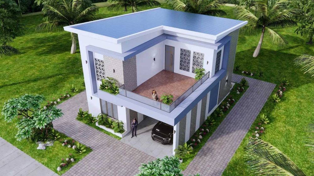 НА ИЗПЛАЩАНЕ - Двуетажна сглобяема къща с 3 спални, 160 кв. м