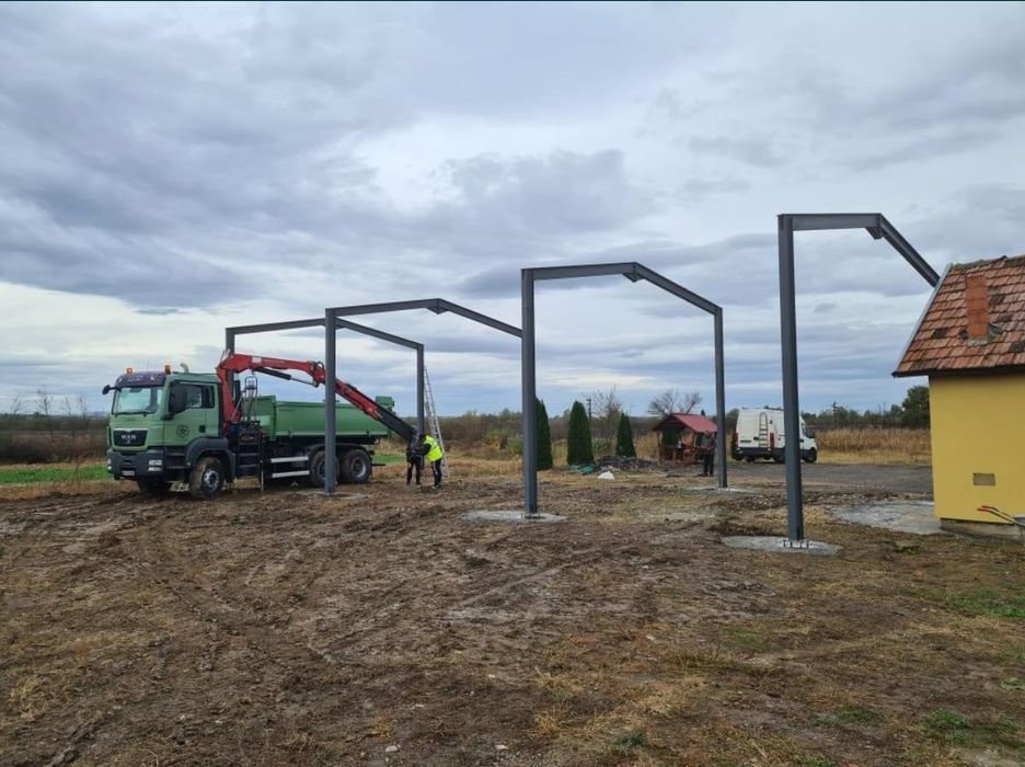 Vând hală metalică învelit cu pa panouri