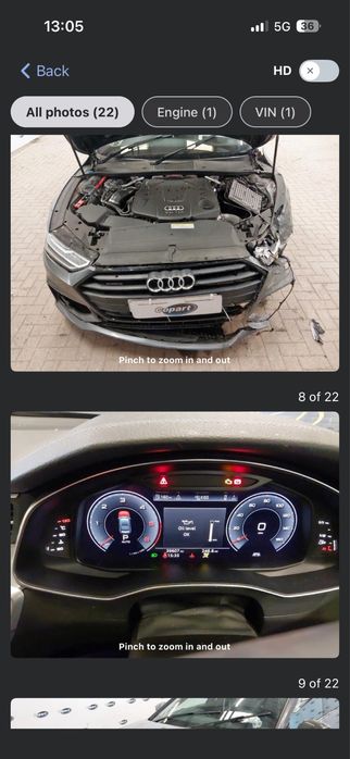 Audi a7 2019 3.0 дизел На части