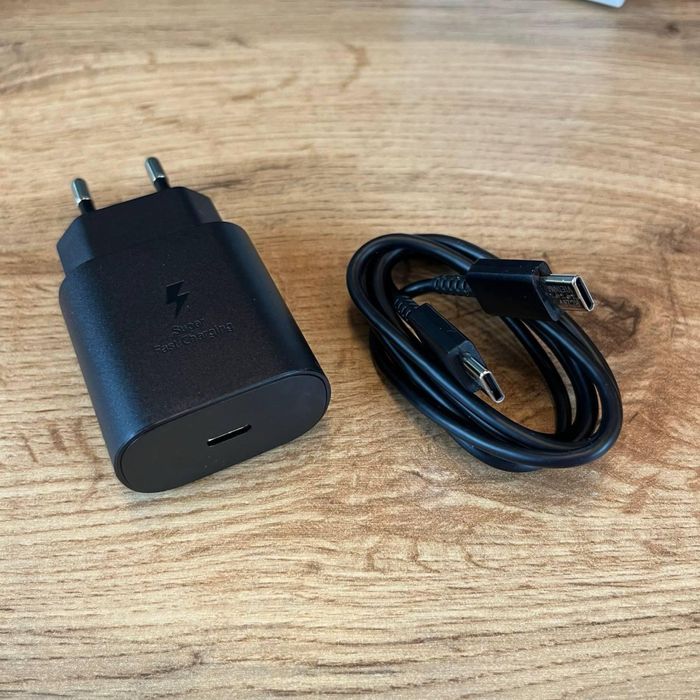 Зарядно за Samsung 25W + кабел Type C  Бързо зареждане