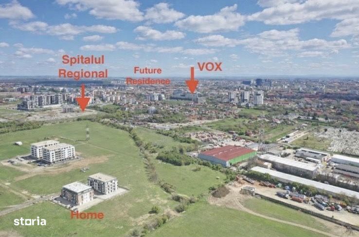 Apartament 1 camera, 37 mp utili, etaj 1 - Zona Torontalului
