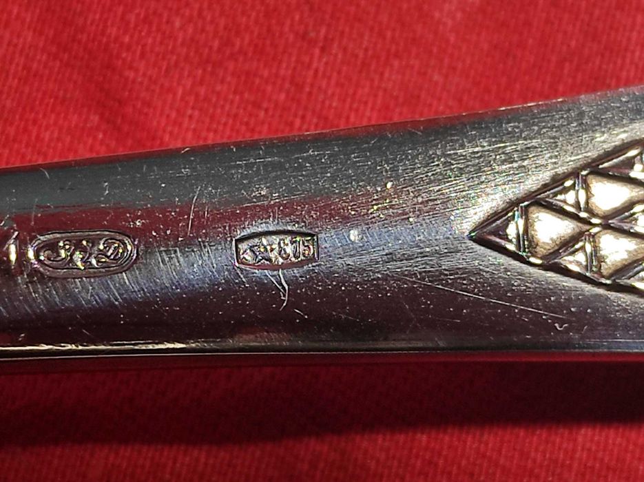 Сребърни супени лъжици на СССР 875 проба. Сребро 416гр.