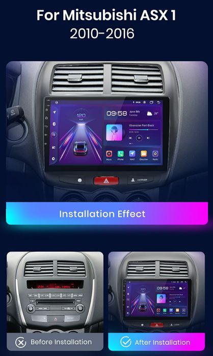 Navigatie Android dedicata Mitsubishi ASX 1 (2010-2016)