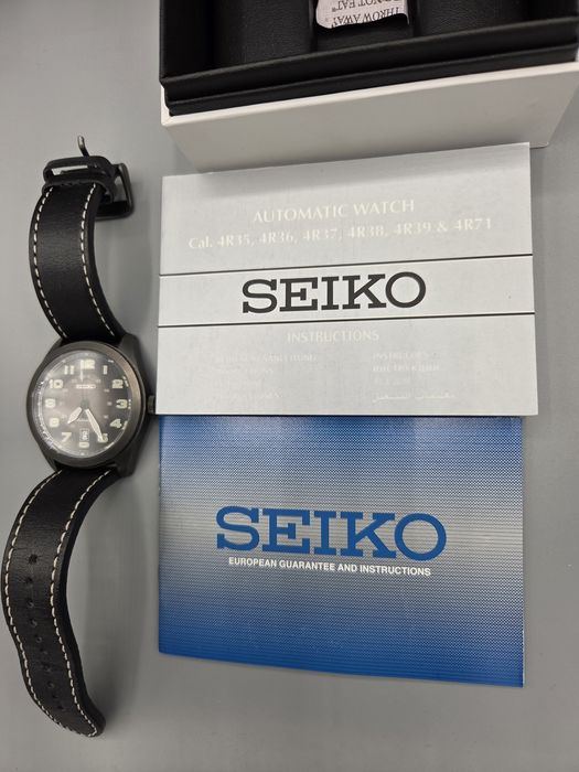 Ceas Seiko Military Automatic SRPC89K1 42.9mm Hardlex Cutie