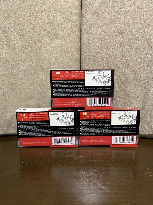 3 Casete Sony Sigilate