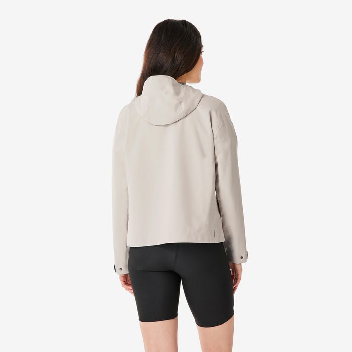 Geacă impermeabilă Drumeție Mh100 Bej - produs resigilat Decathlon