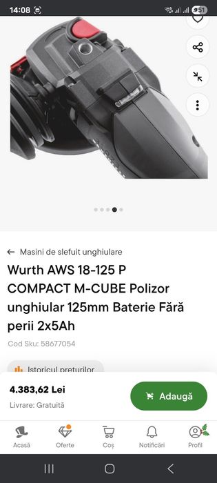 Set scule wurth corp flex,rotopercutor,circular