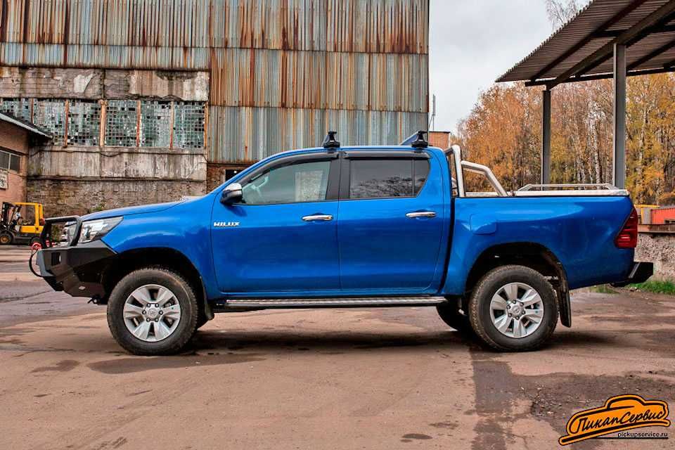 Силовые Пороги РИФ Toyota Hilux