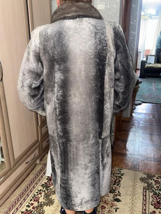 Мутоновая шуба 52 размер