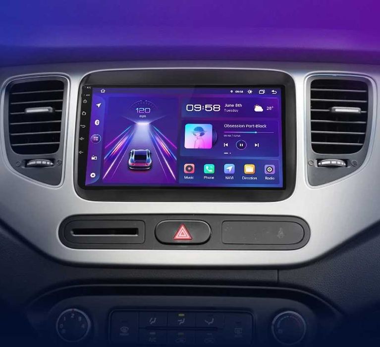 Мултимедия 9" за KIA CARENS III ANDROID 14 CARPLAY навигация
