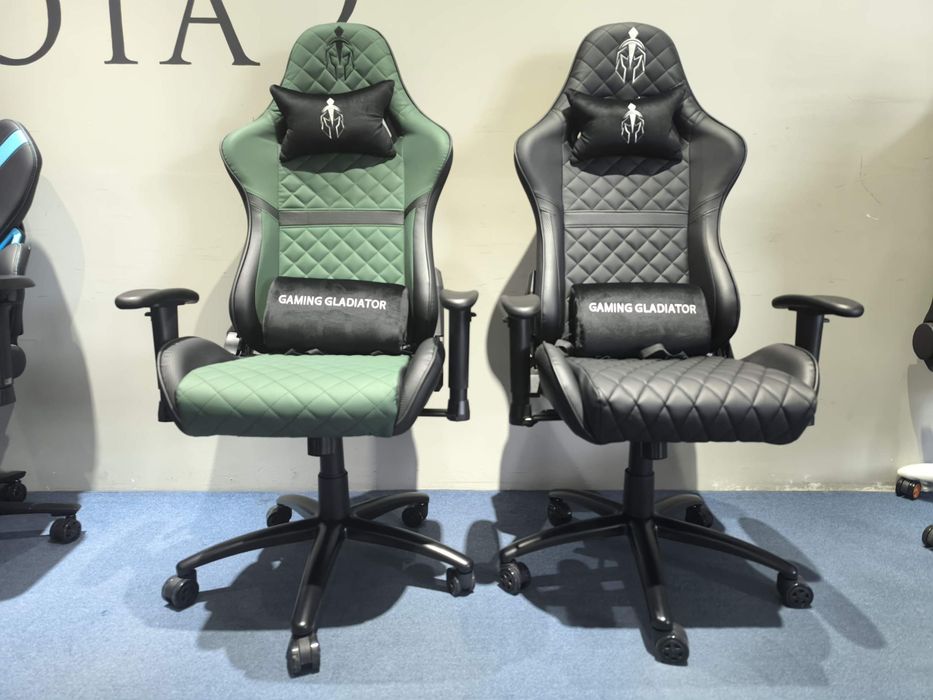 Игровое кресло. Геймерское кресло модель Gladiator black va green
