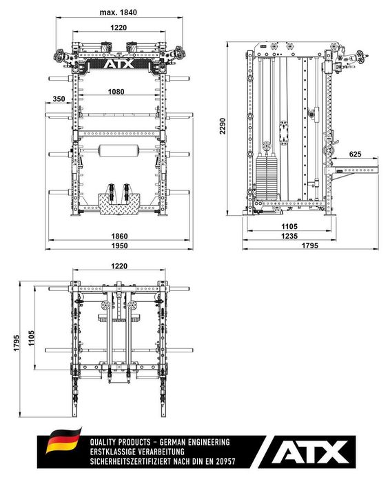 Комбинирана Фитнес Станция и Смит Машина / Multi Pull Smith Rack