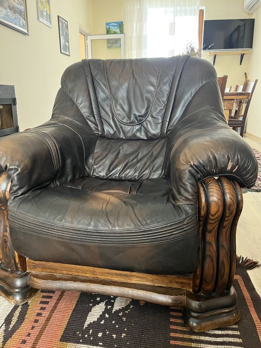 Фотьойл от масив и кожа