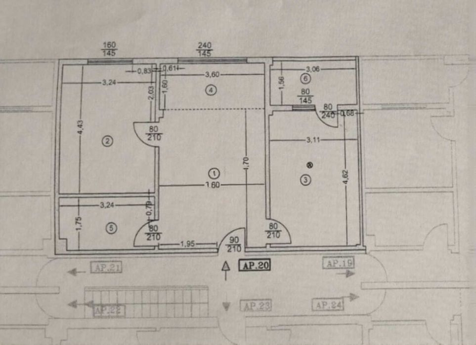 Apartament 3 camere de vânzare, Drm. Fermei
