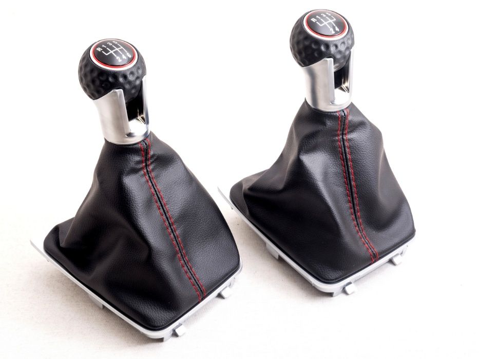 Топка скоростен лост с маншон червен шев Фолксваген Голф 7 VW Golf 7