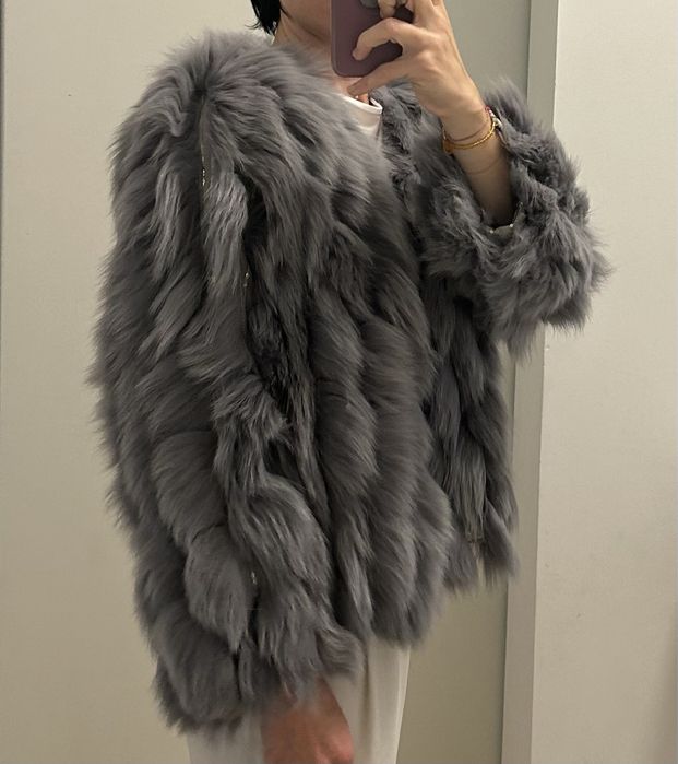 Blana vulpe cu insertii fine de paiete