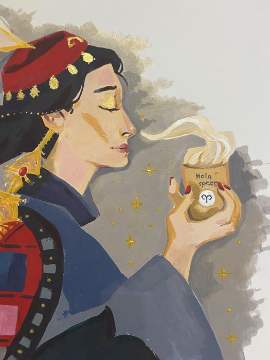 Роспись стен, художник