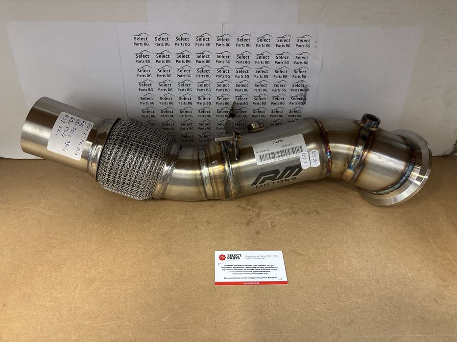 Downpipe Даунпайп BMW B48 G01 G02 20i 30ix 30eG30 G20 RM motors 112129