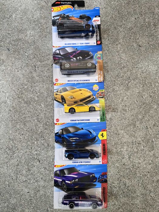 Hotwheels / Hot Wheels , pachet de 5 mașini ,Ferrari treasure hunt /TH