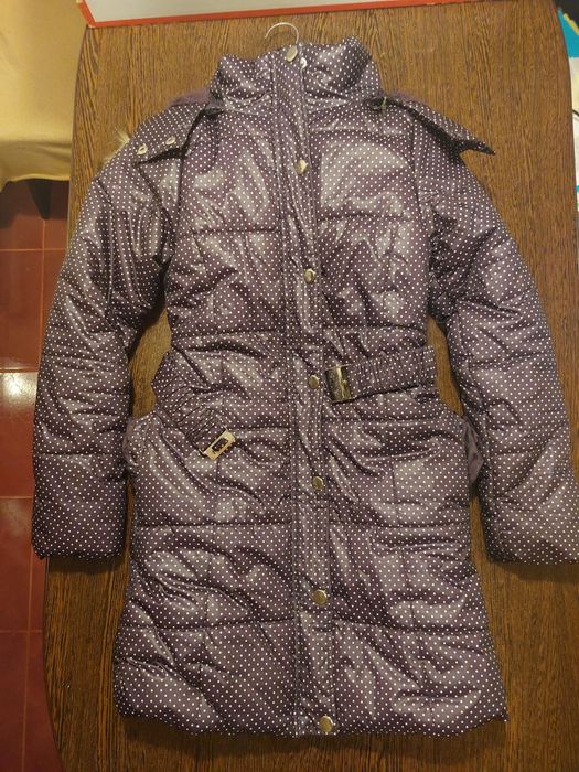 Geaca groasa iarnă/Palton,fis impermeabil,140-146cm/10-12ani, fete-UT