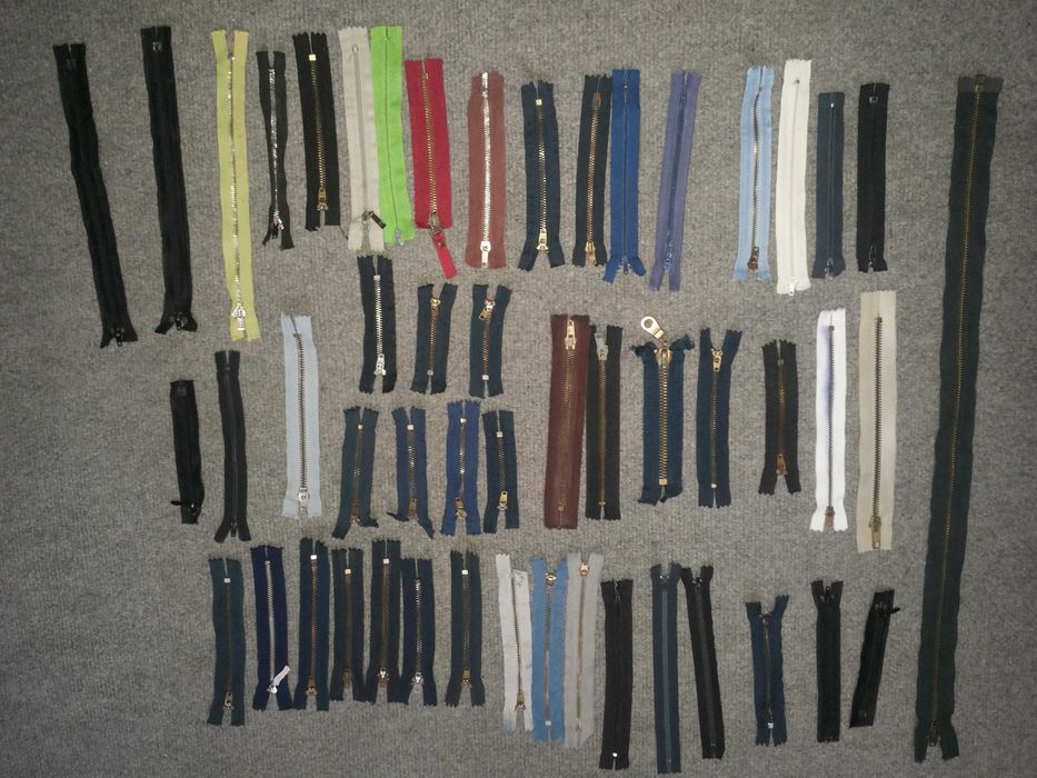 Набор молний (51 шт). Советские и импортные. Новые. Качество СССР