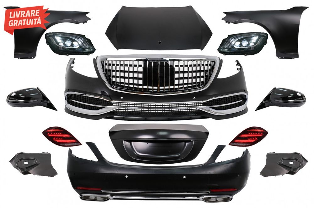 Kit Exterior Complet Mercedes S-Class W221 (2005-2013) Conversie Compl