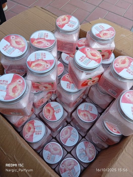 Badan uchun shaftoli skrabi