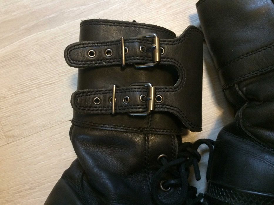 Черни боти,кубинки Palladium,естественна кожа.